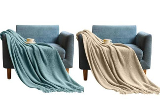 Anyhouz Throw Blanket - Available in Nine Colours & Two Sizes