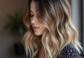 Hair Colour Package with Toner, Treatment, Head Massage, Trim, & Blow Wave Finish - Options for Half Head of Foils, Full Head of Foils, or Balayage