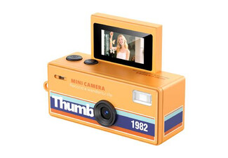 Retro HD 12MP Vintage Mini Digital Camera Orange