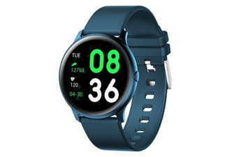 KW019 Blue Smartwatch Compatible with iOS & Android