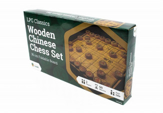 LPG Wooden Foldable 35cm Chinese Chess Set