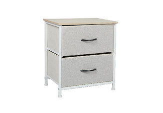 Levede Two-Drawer Bedside Table