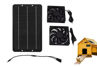 10W 12V Solar Panel Exhaust Fans for Pets