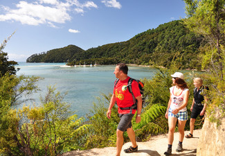Three-Day All-Inclusive Abel Tasman National Park Self Guided Walk incl. All Meals (Breakfast, Lunch & Dinners) Beachfront Lodge Accommodation, Vista Cruise & Transfers - September to December Dates Available