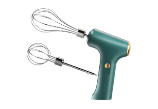 Cordless Handheld Electric Whisk with Three Speeds & Two Beaters - Available in Two Colours