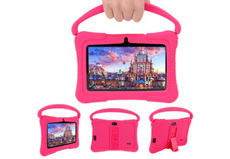 Seven-Inch Kids Android Tablet with Silicone Case - Two Colours Available