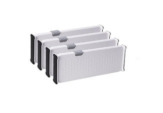 Four-Pack Telescopic Drawer Dividers - Available in Two Sizes