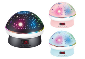 Mushroom Star Night Light Projector - Available in Three Colours & Option for Two-Pack
