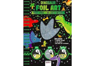 Sparkly Dinosaur Foil Art