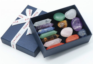 14-Pack Chakra Crystals & Gemstones Set