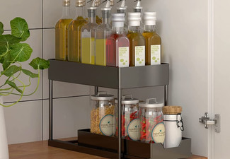 Two-Tier Kitchen Pull-Out Sliding Storage