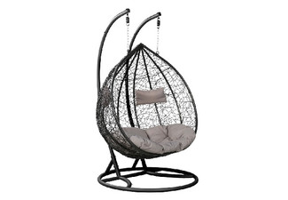 iFurniture Outdoor Malam Double Seat Rattan Hanging Egg Chair