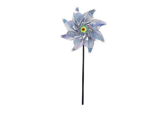 10-Pack Reflective Pinwheels with Stakes