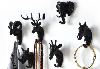 Animal Wall Hook - Available in Three Colours & Six Designs