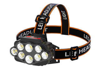 Rechargeable Longshot LED Head Lamp Camping Torch