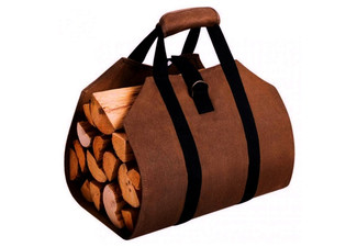 One-Pack Foldable Firewood Tote Bag - Option for Two-Pack
