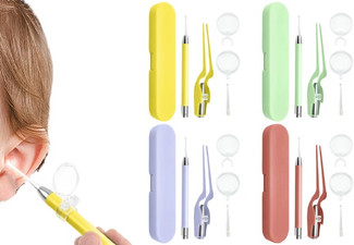Luminous Ear Wax Pickers Cleaner Set - Four Colours Available & Option for Two Sets
