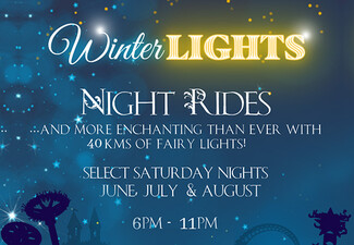 Rainbow's End Winter Lights Night Rides Pass - Option for 4 People Pass, or 4 People Pass plus Arcade Credit & Hologate Virtual Reality Quad Play - Valid Select Saturdays from 28th June to 16th August 2025