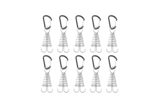 10-Piece Spring Octopus Rope Buckles with D-Ring