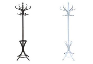 Coat Stand with 12 Hooks - Two Colours Available
