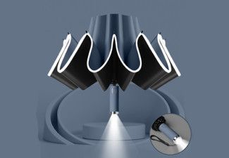 Automatic Reverse Folding Reflective Umbrella - Five Colours Available