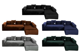 Single Seat Fleece Stretch Sofa Cover - Option for Double, Three or Four Seat Covers & Five Colours Available