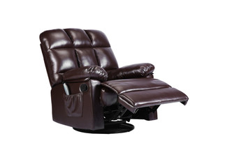 PU Leather Recliner Massage Chair with Eight-Point Heating