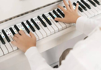 Removable 88-Key Keyboard Note Labels