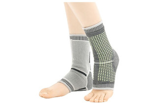 One-Pair Self Heating Ankle Sleeve - Three Sizes Available - Option for Two-Pack