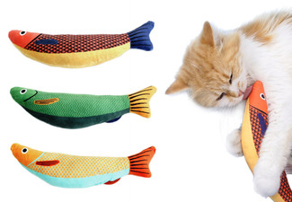 Three-Piece Saury Fish Interactive Cat Toy - Option for Six-Piece