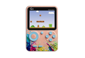 Pink 500-in-One Handheld Game Console