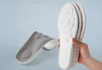 Latex Sport Insoles Shoe Pads - Available in Four Colours & Six Sizes