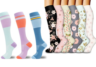 Women's Compression Socks - Available in Two Styles & Two Sizes