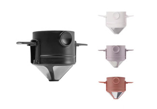 Foldable Portable Coffee Filter - Available in Four Colours & Option for Two