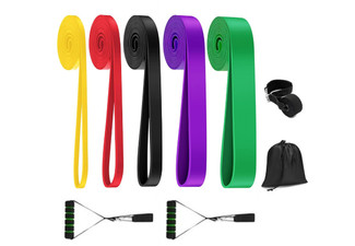 Five-Piece Heavy Duty Resistance Band Set