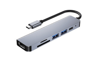 Six-in-One USB C Laptop Docking Station with 4K HDMI - Option for Eight-in-One