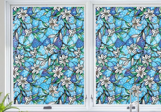 Flower Window Sticker - Two Designs Available & Option for Two-Pack
