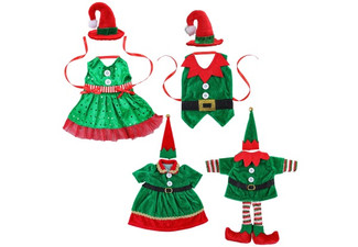 Santa Elf Wine Bottle Cover - Six Options Available