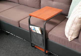 C-Shape Wheely Multipurpose Side Table