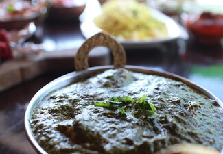Lunch Special: Any Two Mains for Two People - Two Curries with Rice & Butter Naan or Two Biryanis with Raita - Valid Tuesday to Friday