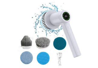Portable Cordless Electric Spin Scrubber Cleaning Brush