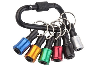 One-Pack 1/4 Hex Shank Quick Release Keychain - Option for Two-Pack