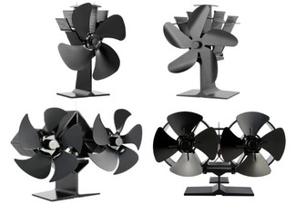 Eco-Friendly Heat Powered Stove Fan - Five Options Available