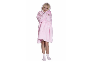 Bambury Kids Unisex Plain Hoodet Hooded Blanket - Available in Two Colours