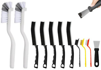 11-Piece Crevice Cleaning Brush Set - Option for Two-Set