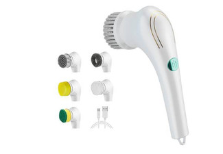 Five-in-One Electric Cleaning Brush Set - Option for Two Sets