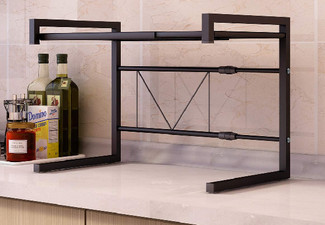 Two-Tier Expandable Kitchen Microwave  Rack - Option for Two