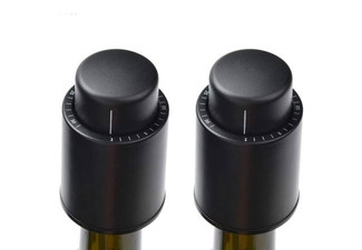 Reusable Wine Vacuum Stopper with Time Scale - Option for Two