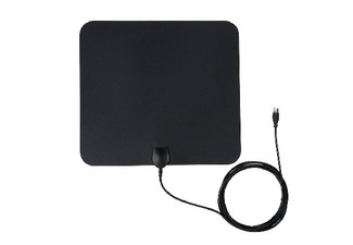 Flat HD TV Digital Indoor Antenna with 10ft High-Performance Coax Cable - Two Options Available