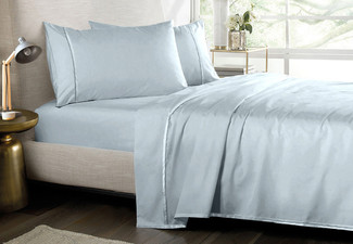 1000TC Pure Cotton Sheet Set - Available in Eight Colours & Three Sizes